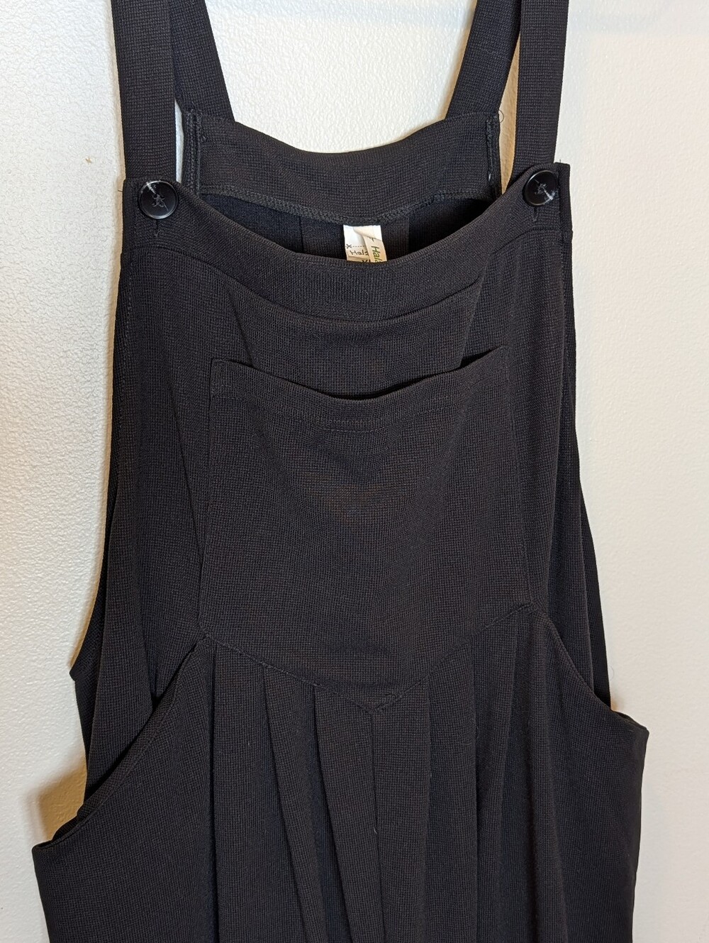 NWT Halara Tall XL Black Square Neck Wide Leg Jumpsuit - Picture 3 of 7